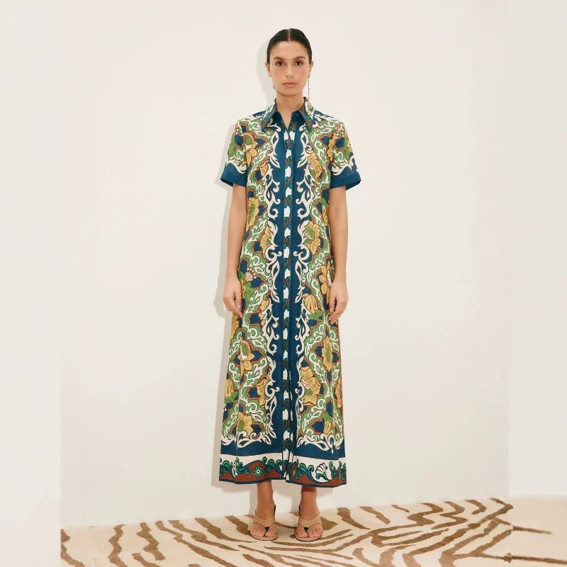 Casual Loose Linen Shirt Dress - 2026 Sonbahar Yeni Orijinal Modaya Uygun