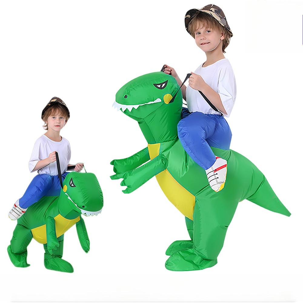 Dresses - ZOETOPKID Şişme Yeşil Dinozor Kostümü Binilebilir
