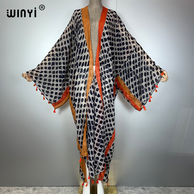 WINYI Yazlık Kıyafet Kimono Am - Boho Summer Beach Maxi Dress incelemesi ve fiyatı
