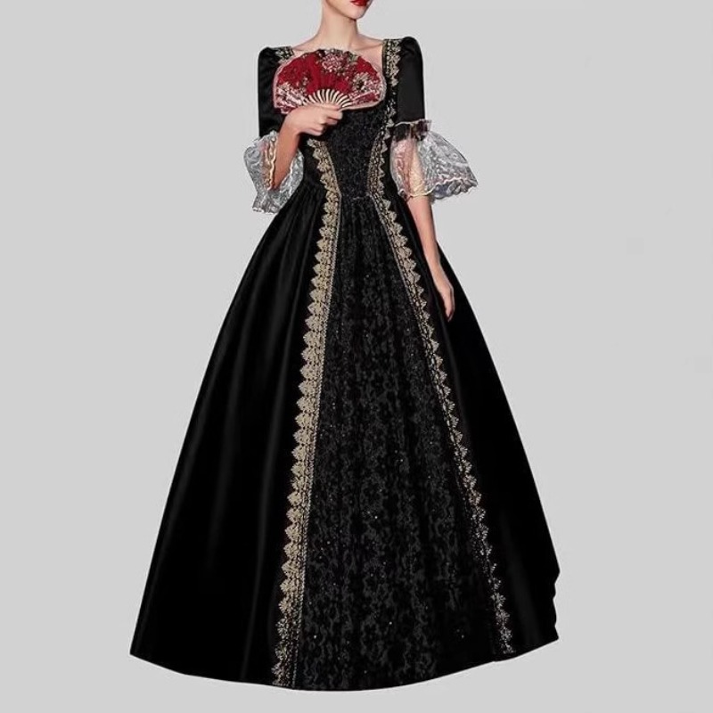S-5XL Kadın Yeni Orta Çağ Röne - Dresses incelemesi ve fiyatı