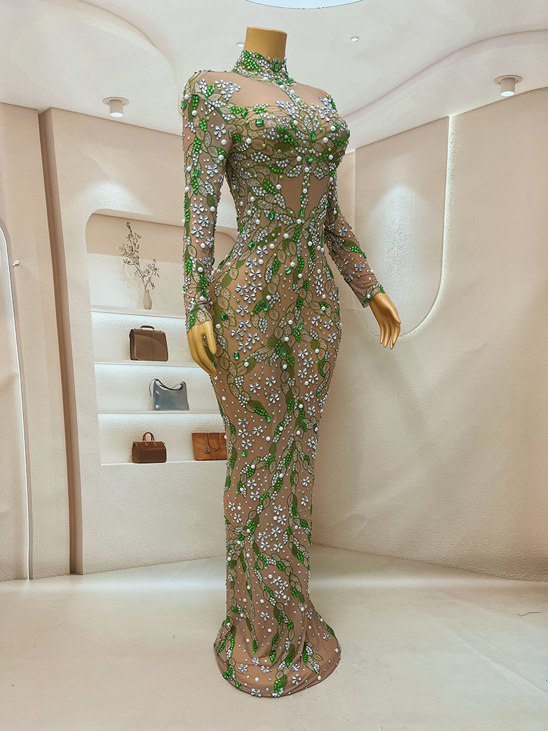 Çarpıcı bir gece elbisesi uzun - Sparkly Rhinestone Club Party Dress incelemesi ve fiyatı