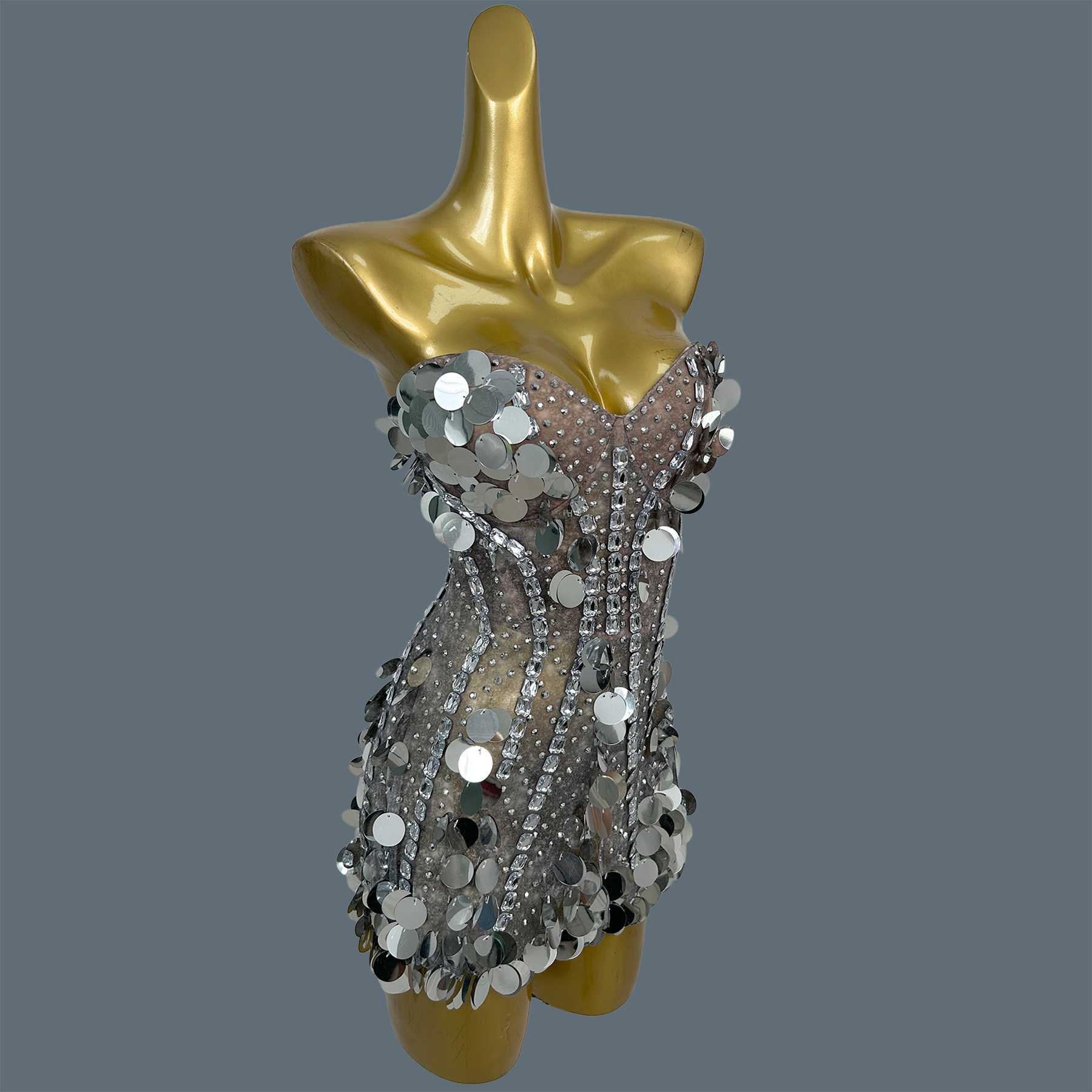 Kadınlar İçin Askısız Işıltılı - Sparkly Rhinestone Club Party Dress incelemesi ve fiyatı