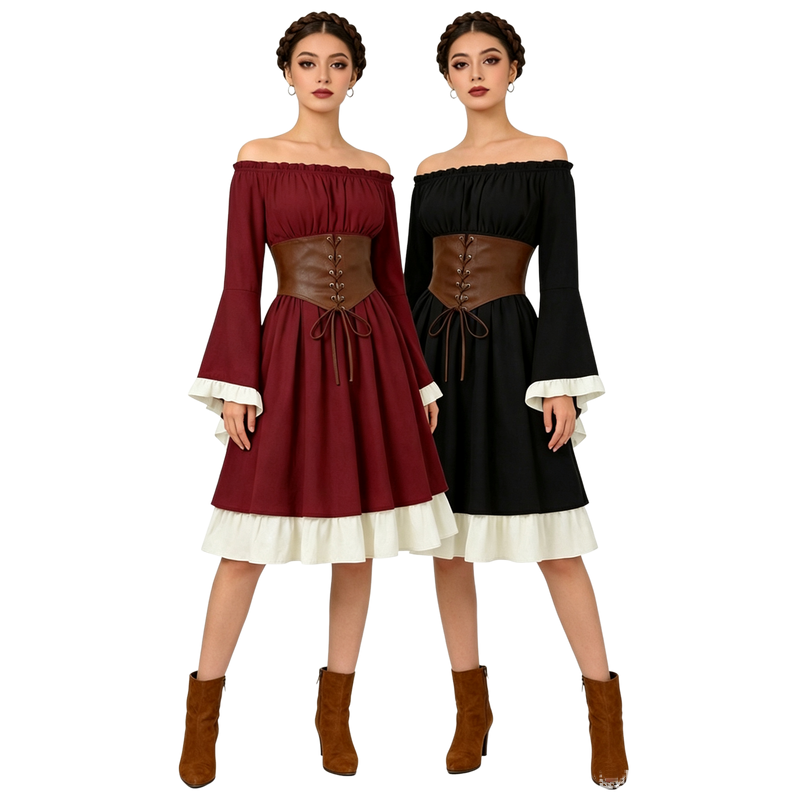 Ortaçağ Rönesans Midi Elbise K - Dresses incelemesi ve fiyatı